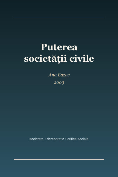 Puterea societăţii civile