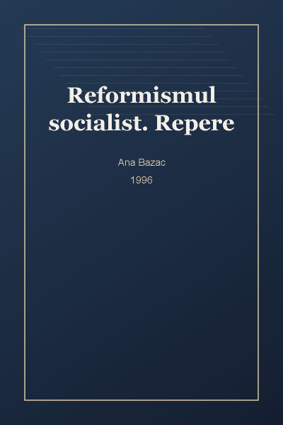 Reformismul socialist. Repere